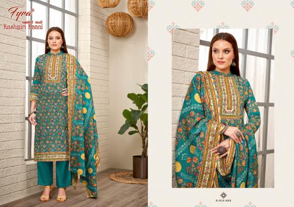 Fyra Kashmiri Kaani 2 Pashmina Designer Dress material Collection 
